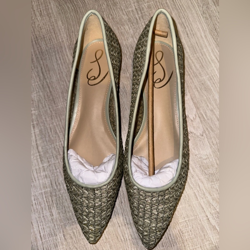 Sam Edelman Wanda Flats Shoes Light gray Sz 8 NEW